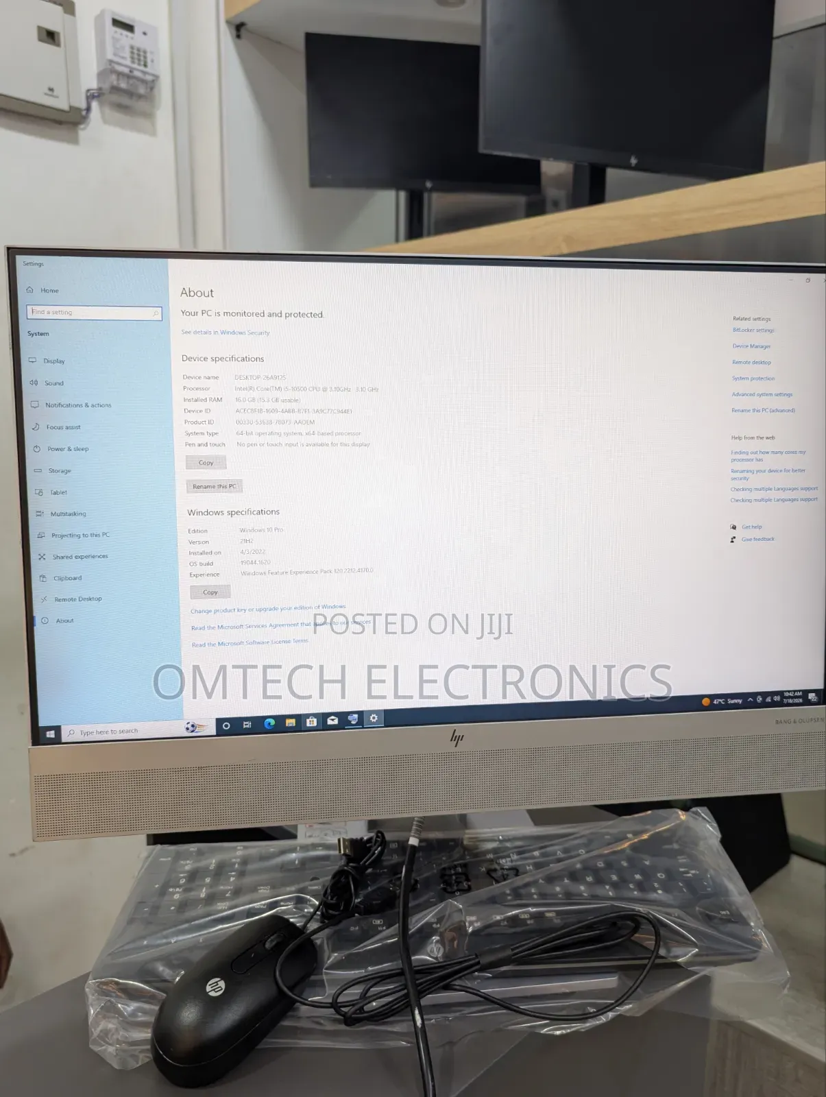 Desktop Computer HP EliteOne 800 G6 16GB Intel Core i5 SSD 512GB