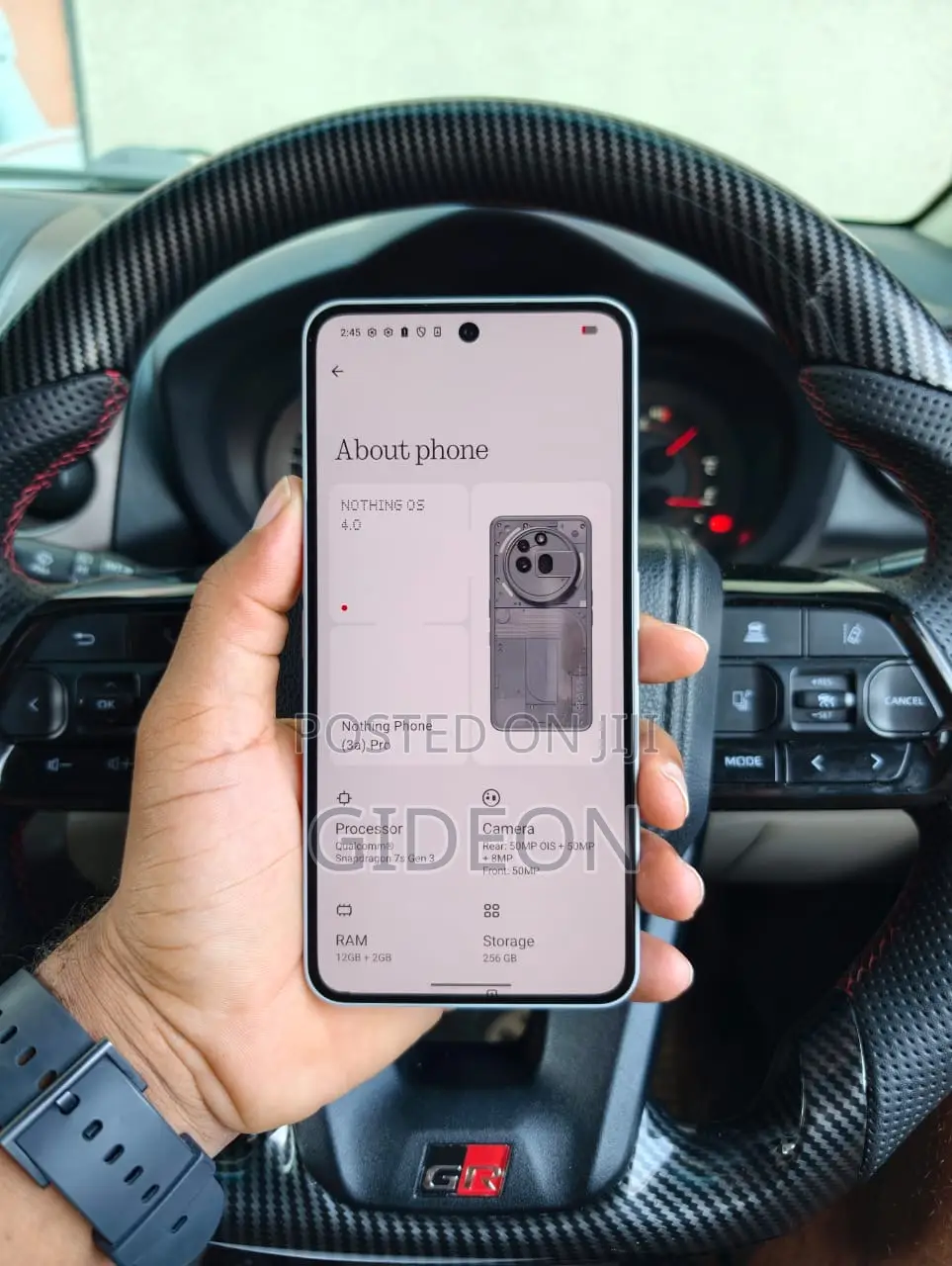 Nothing Phone 3a Pro 256 GB Gray