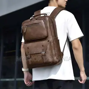 PU Leather ORILOOSEN Commuter Backpack