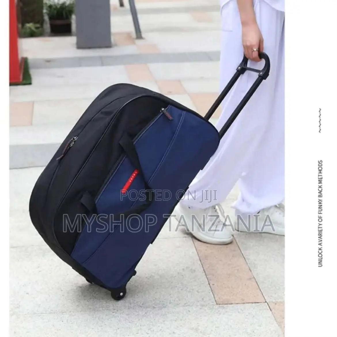 Meriglaire Rolling Duffel Bag Blue