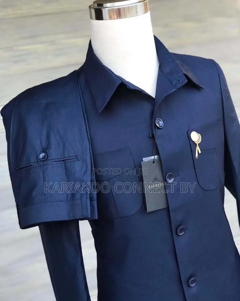 ​High-Quality Men's Long Sleeve Kaunda Suit