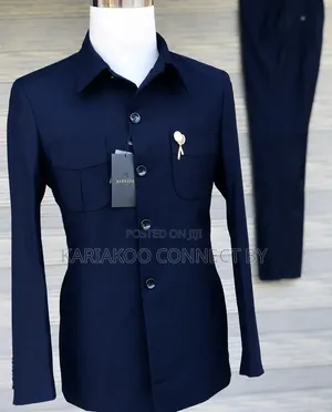​High-Quality Men's Long Sleeve Kaunda Suit