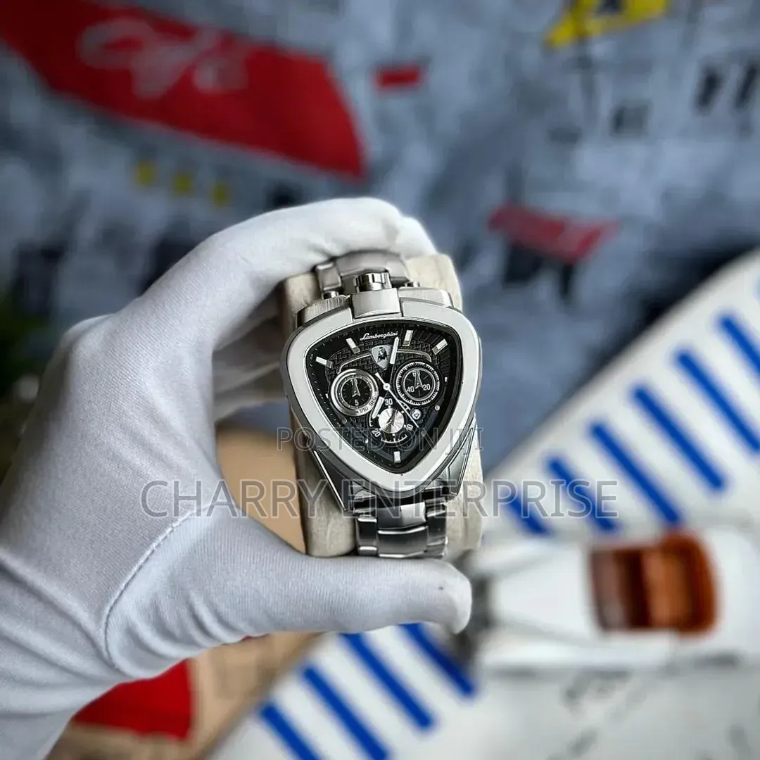 Luxury and Classic Lamborghini WÅTCH Fiber Belt Date Water Resistance