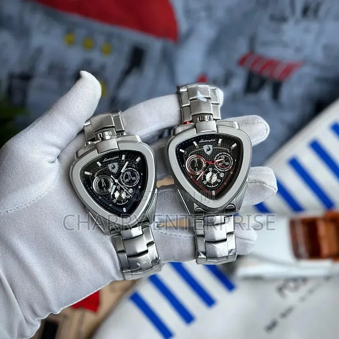 Luxury and Classic Lamborghini WÅTCH Fiber Belt Date Water Resistance