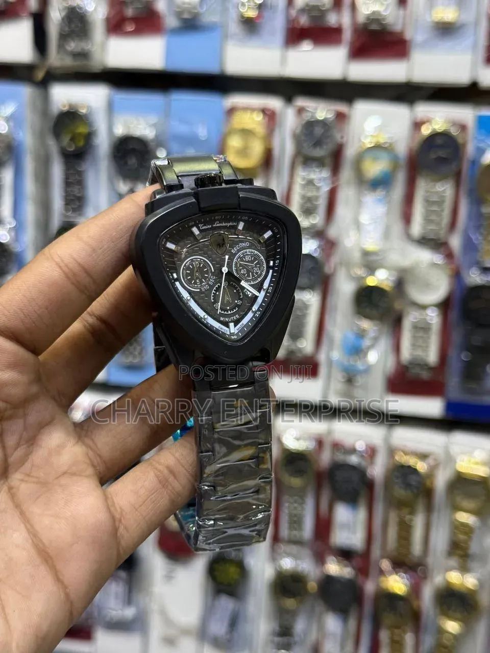 Luxury and Classic Lamborghini WÅTCH Fiber Belt Date Water Resistance