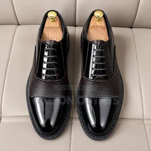 De' Rossi Brand Men's Leather Shoes Single or 1 Colour Leather Shoes