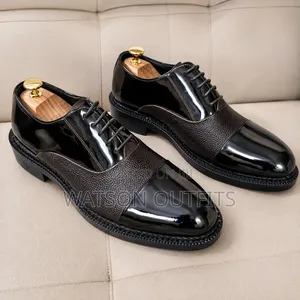 De' Rossi Brand Men's Leather Shoes Single or 1 Colour Leather Shoes