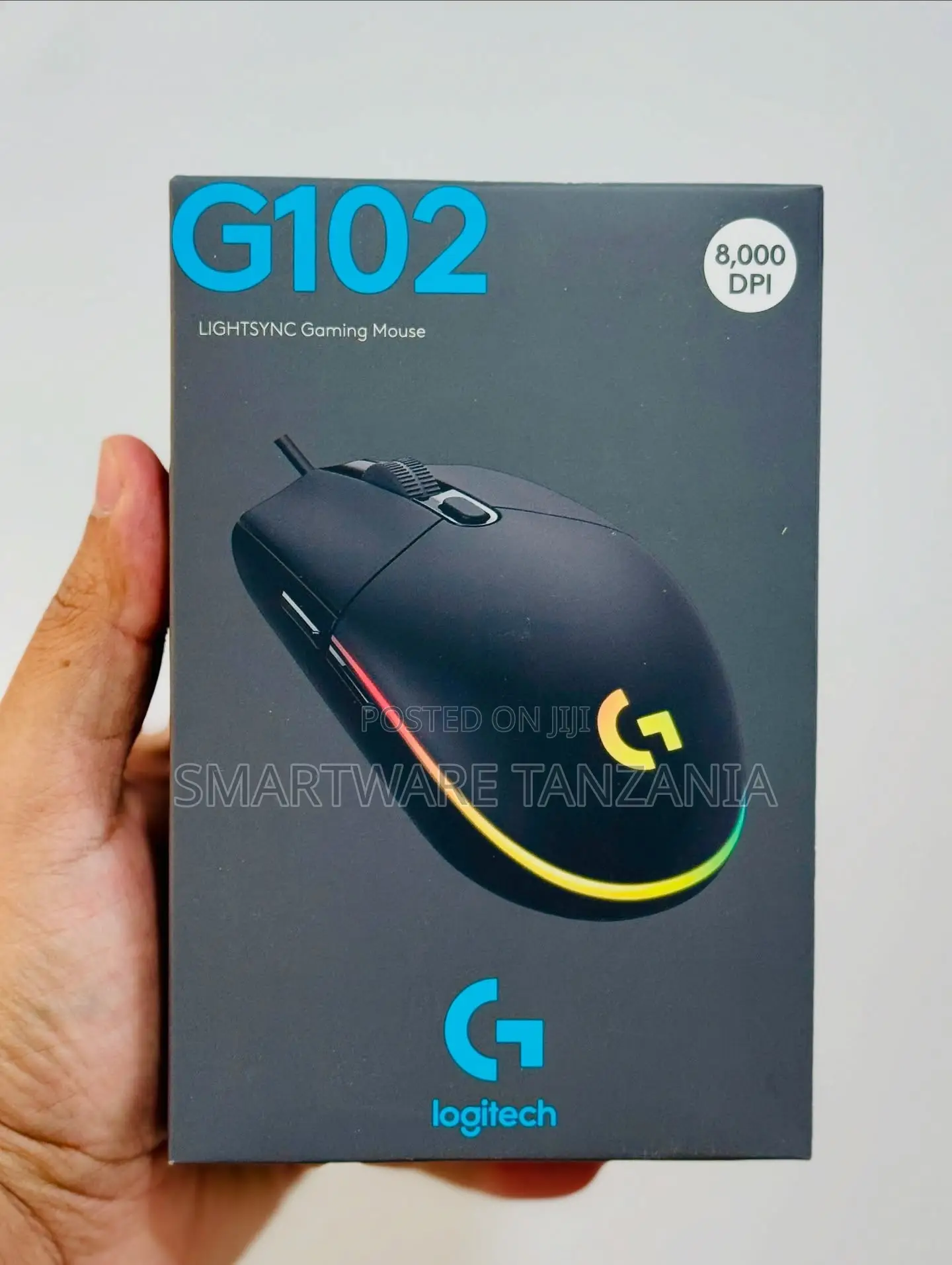 Logitech G102 LIGHTSYNC Gaming Mouse, 8000 DPI, RGB Lighting Feature