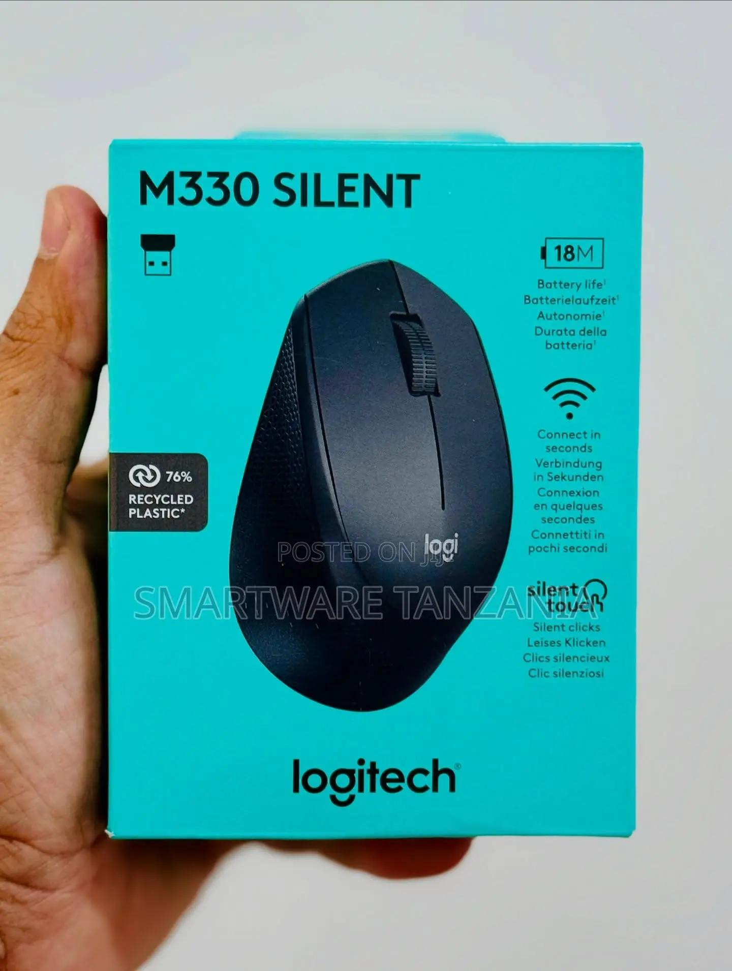 Logitech M330 Silent Wireless Mouse With 18-Month Battery Life