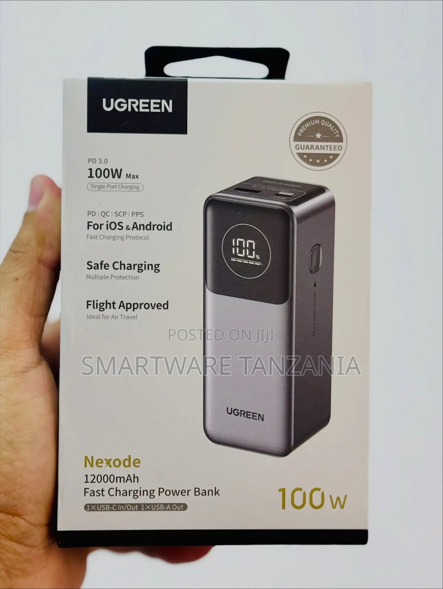 UGREEN Nexode 12000mAh Power Bank With PD 3.0, 100W Fast Charging
