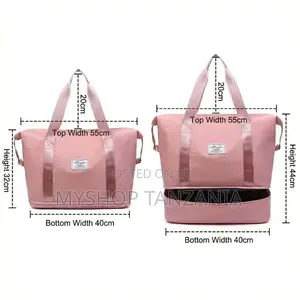 Pink Expandable Travel Bag F