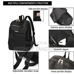 Ghost Backpack Black, Minimalist Laptop Bag