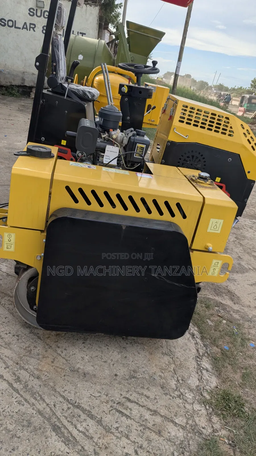 Double Drum Pedestrian Roller Diesel Engine