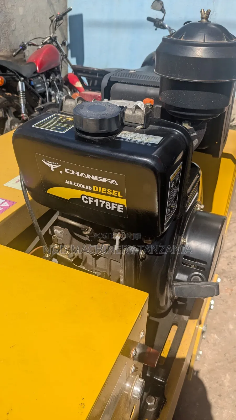 Double Drum Pedestrian Roller Diesel Engine