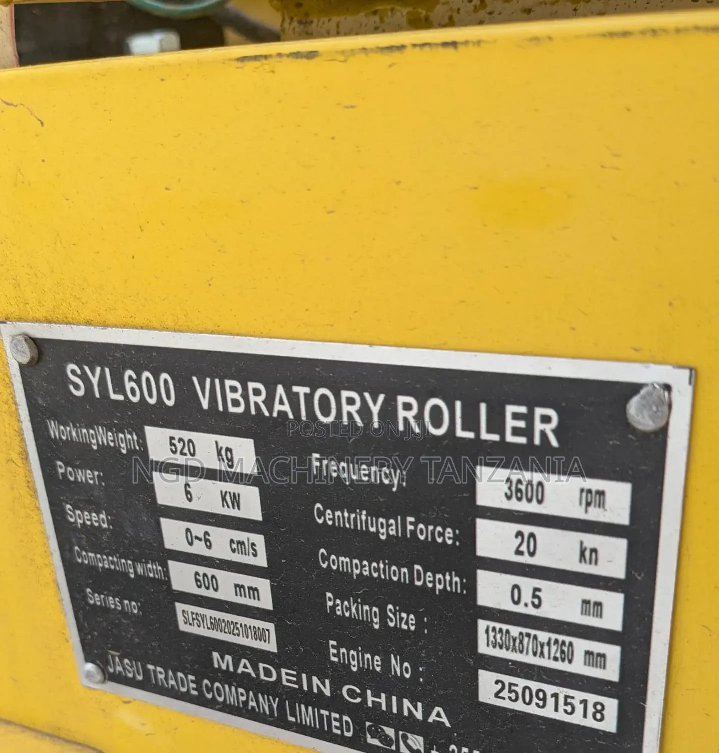 Double Drum Pedestrian Roller Diesel Engine