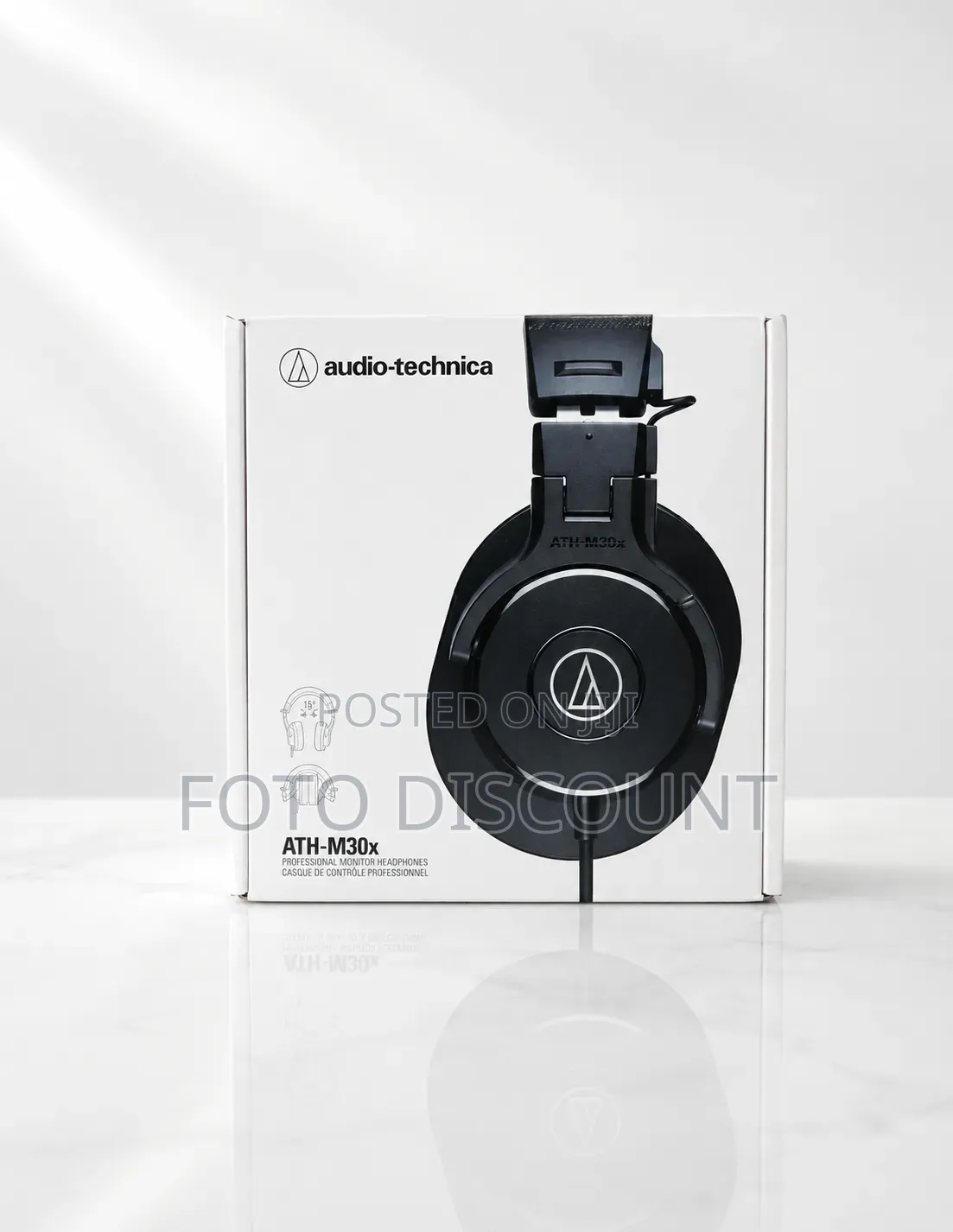 Audio-Technica ATH-M30x Professional Monitor Headphones.