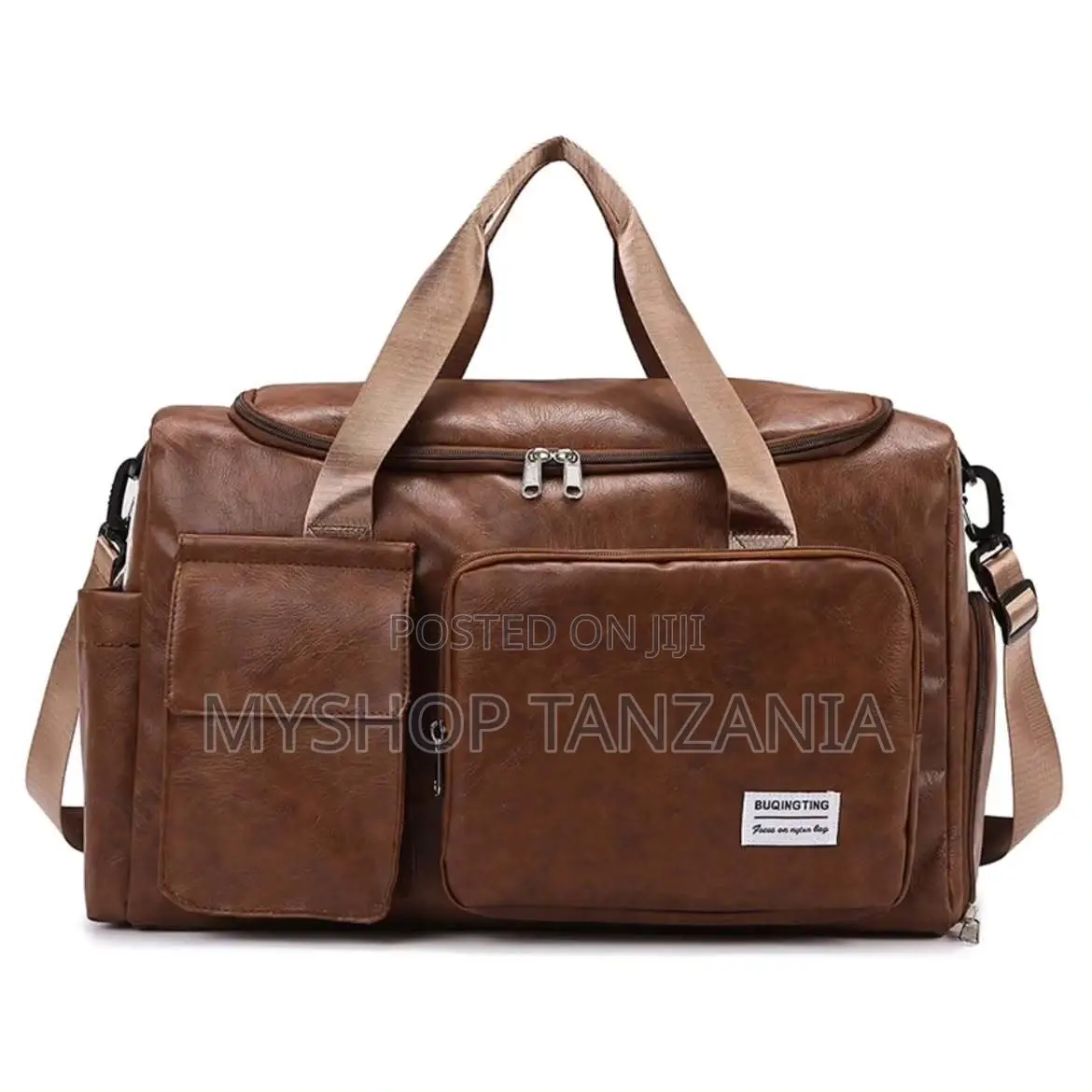 Unisex Nylon Travel Duffle Bag Features a Shoe Compartment