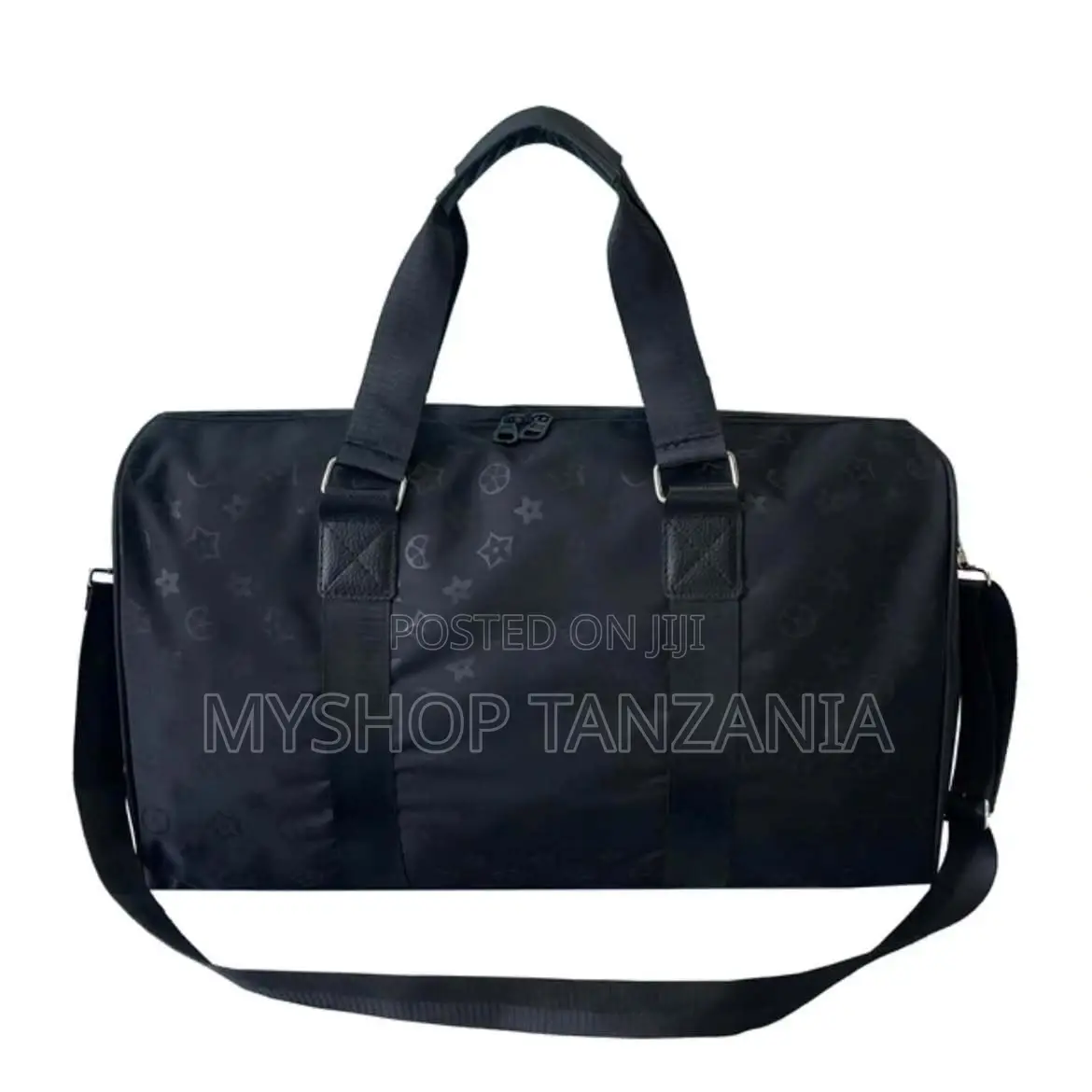 Black Nylon Weekender Bag