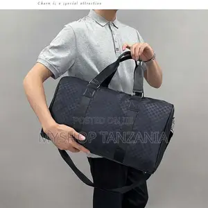 Black Nylon Weekender Bag
