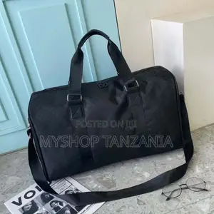 Black Nylon Weekender Bag