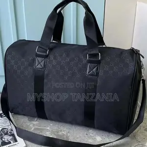 Black Nylon Weekender Bag