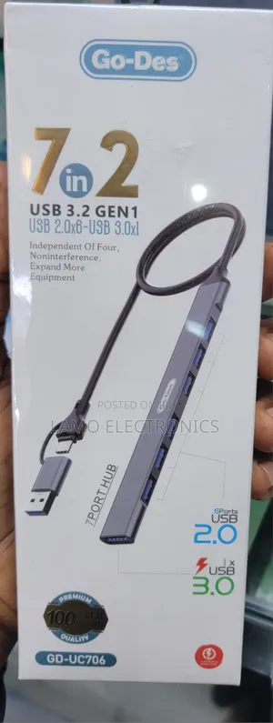 Go-Des GD-UC706 7In 2 USB 3.2 GEN 1 HUB