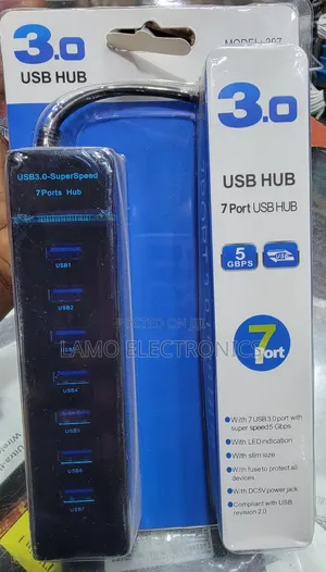USB 3.0 Superspeed 7 Ports USB Hub