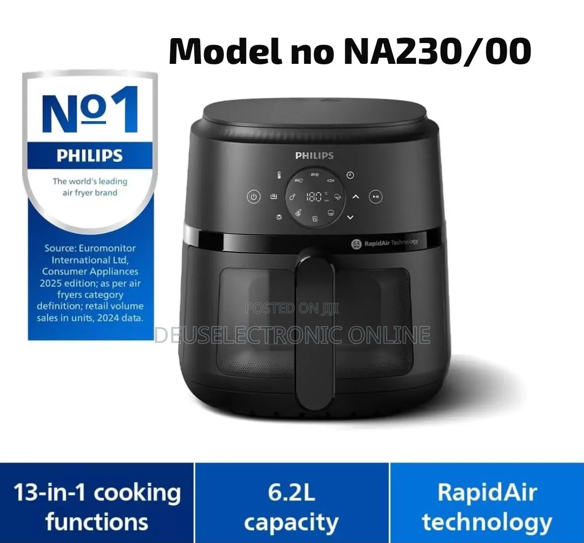 *Philips Digital Air Fryer 6.2L at 400,000*