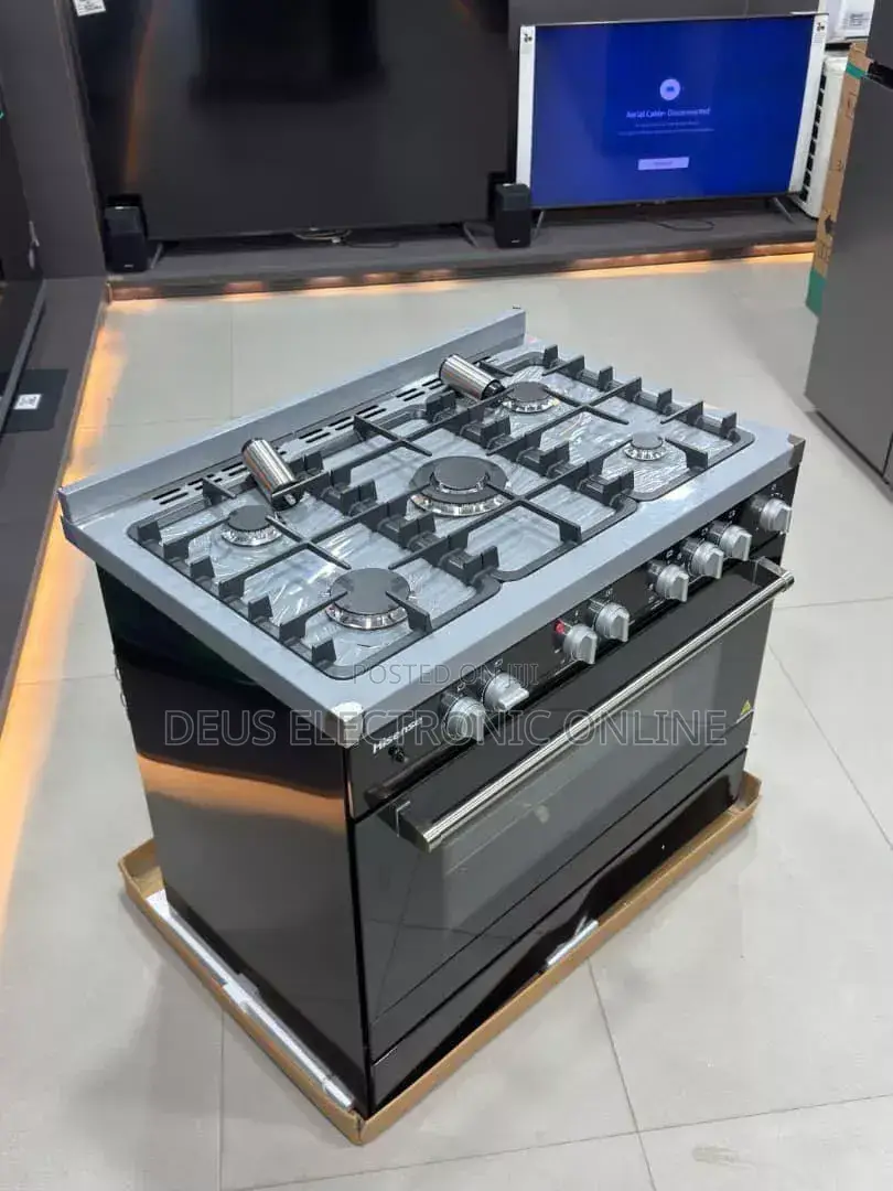 New ArrivalHisense Cooker Size 60x90*
*Plates 5 Zote Gas*
*Oven Umeme*