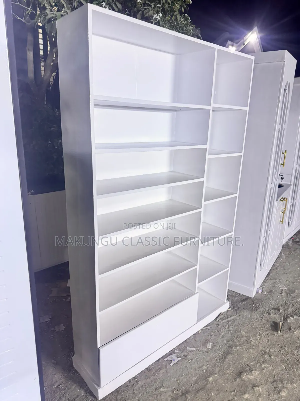 ShoeShoesrack and Handbang Stand Rangi Nyeupe