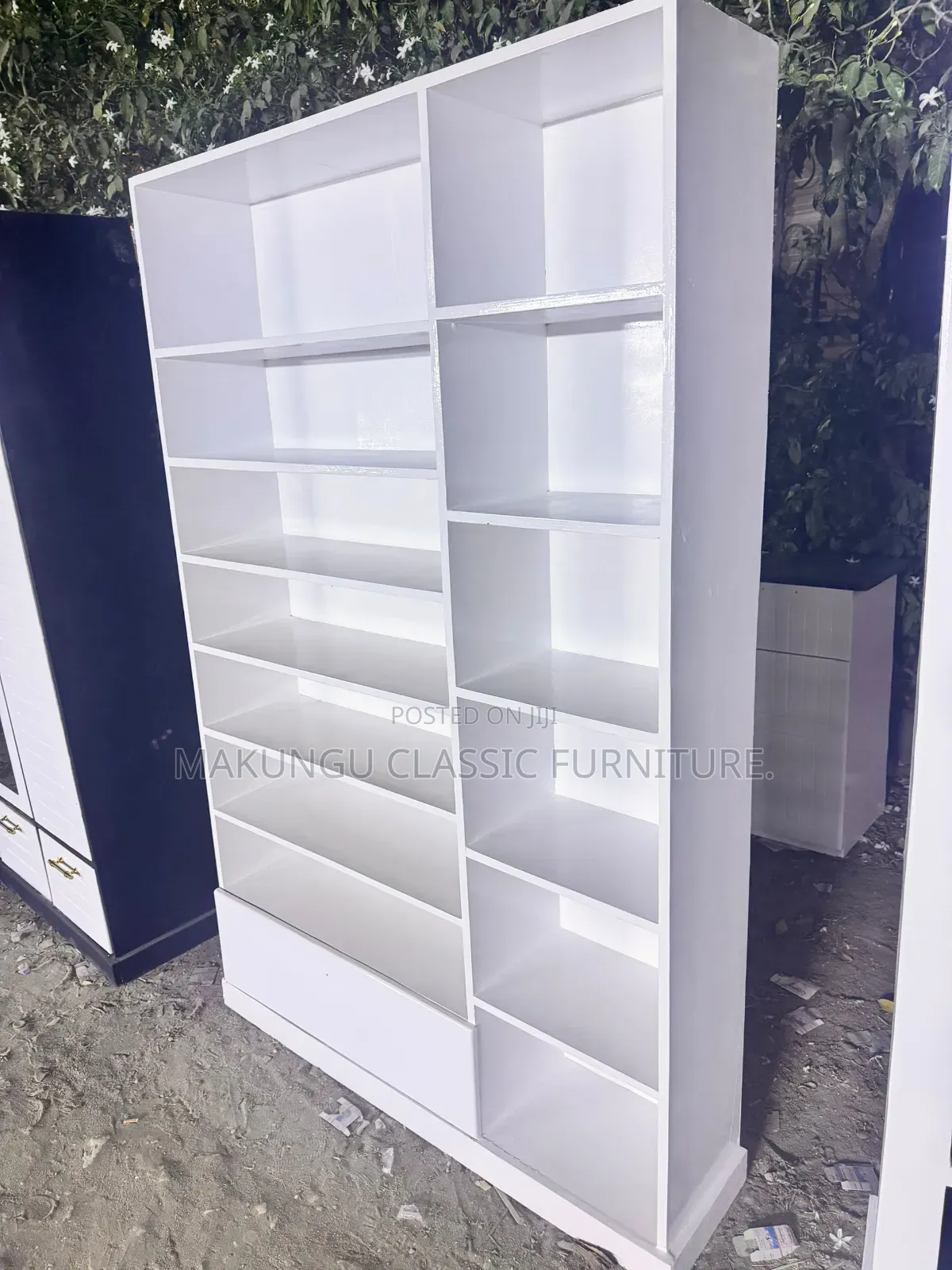 ShoeShoesrack and Handbang Stand Rangi Nyeupe