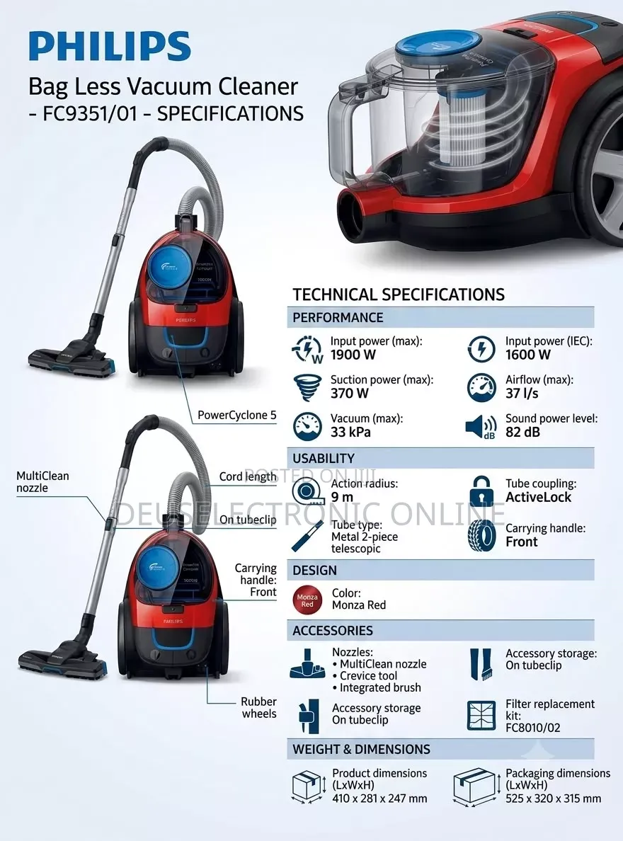 *Philips Vaccum Cleaner at 405,000*