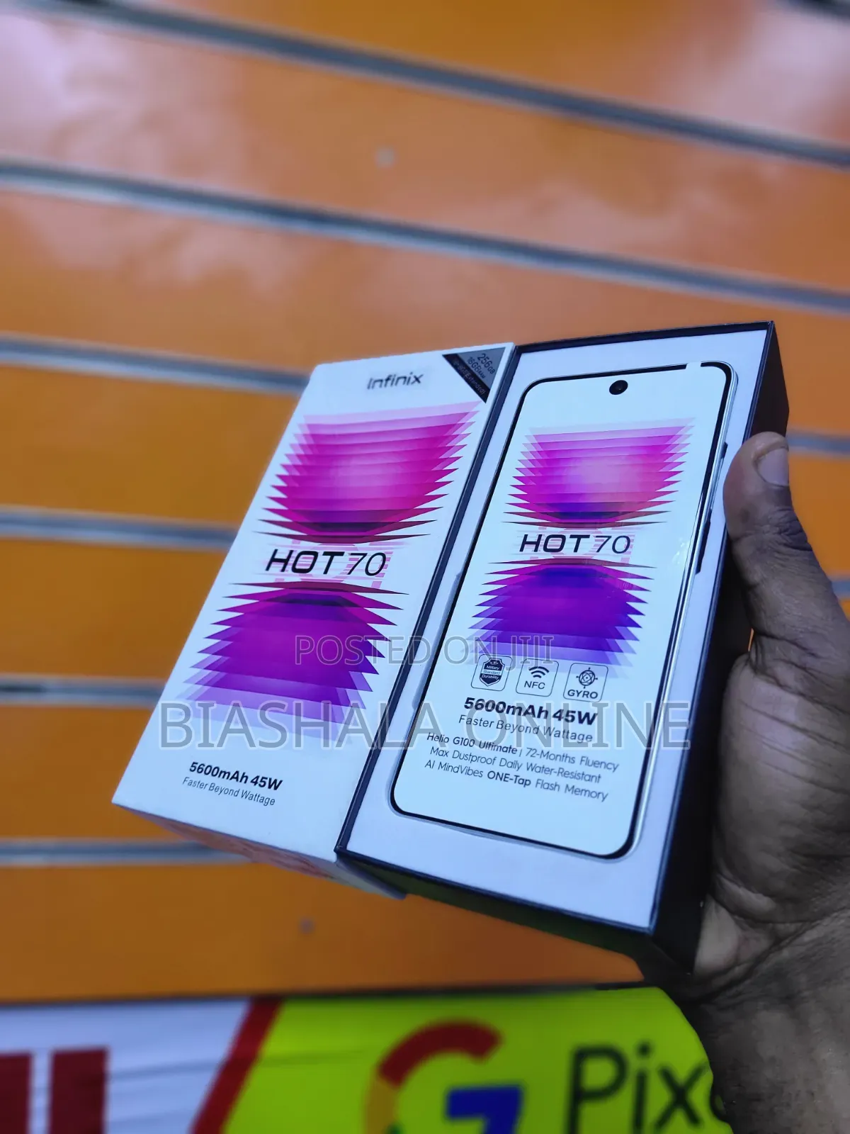 New Infinix Hot 70 256 GB Silver