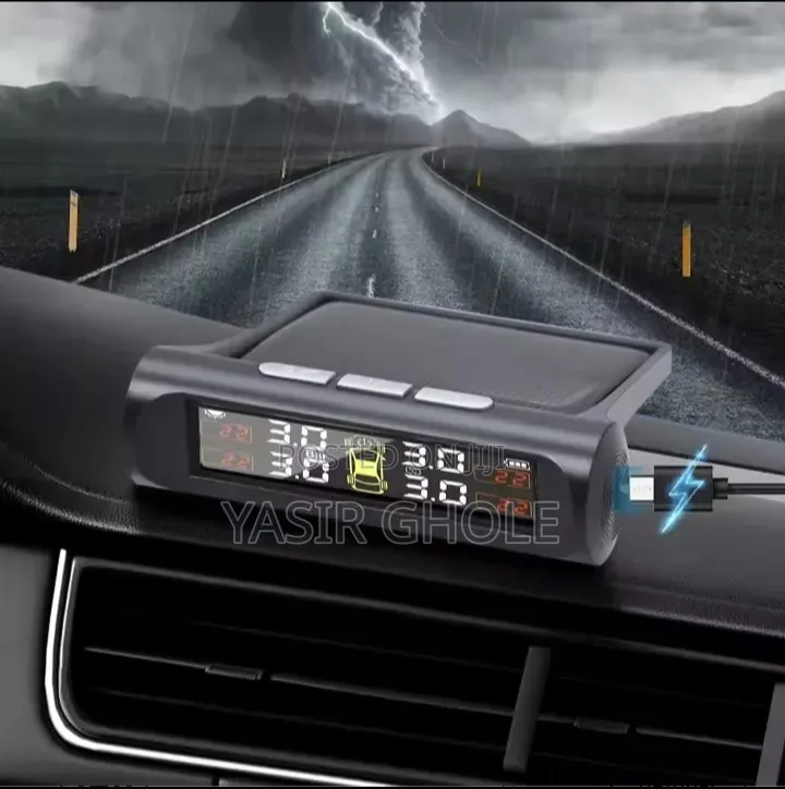 TPMS Solar Tire Pressure Sensor Car Tire Pressure Monitoring System