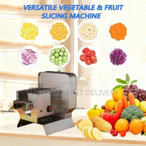 Commercial Electric Fruit Vegetable Slicer – Stainless Steel