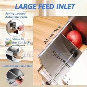 Commercial Electric Fruit Vegetable Slicer – Stainless Steel