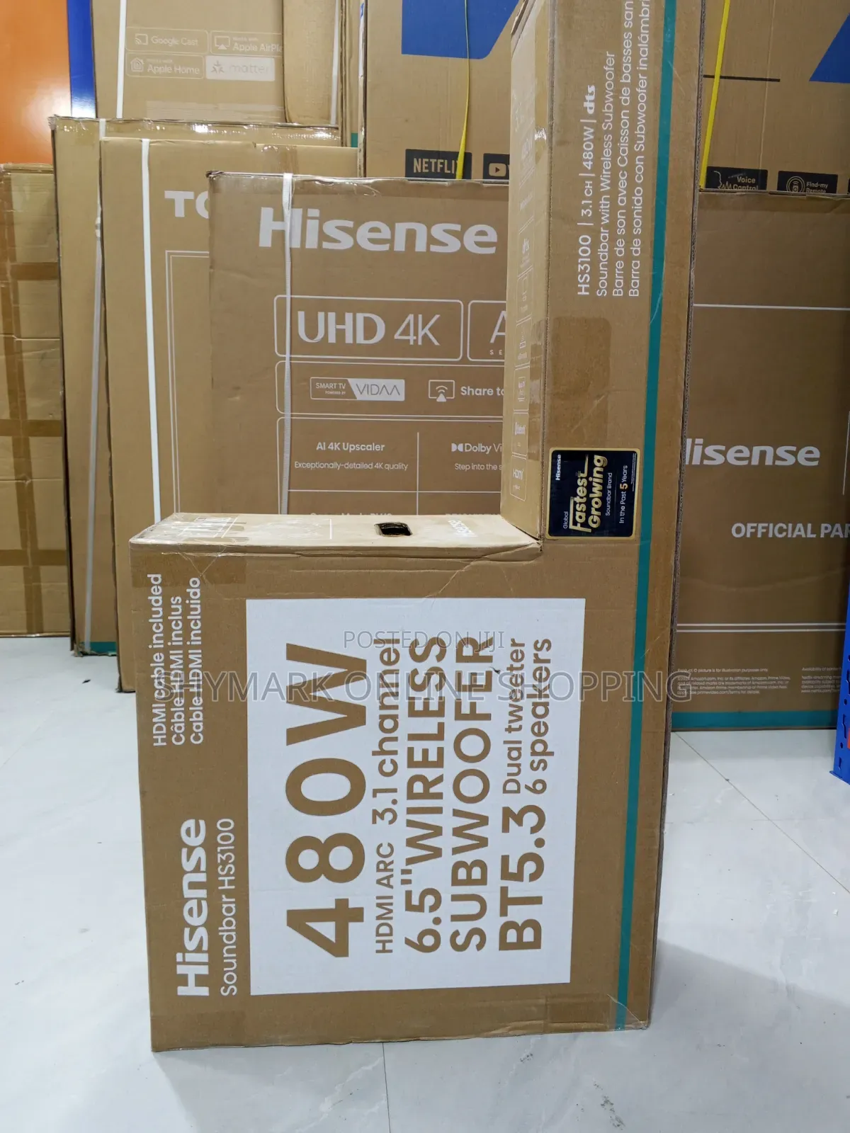 Hisense Soundbar 3.1 Channel 480W