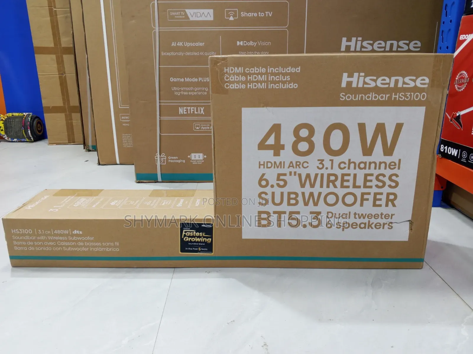 Hisense Soundbar 3.1 Channel 480W