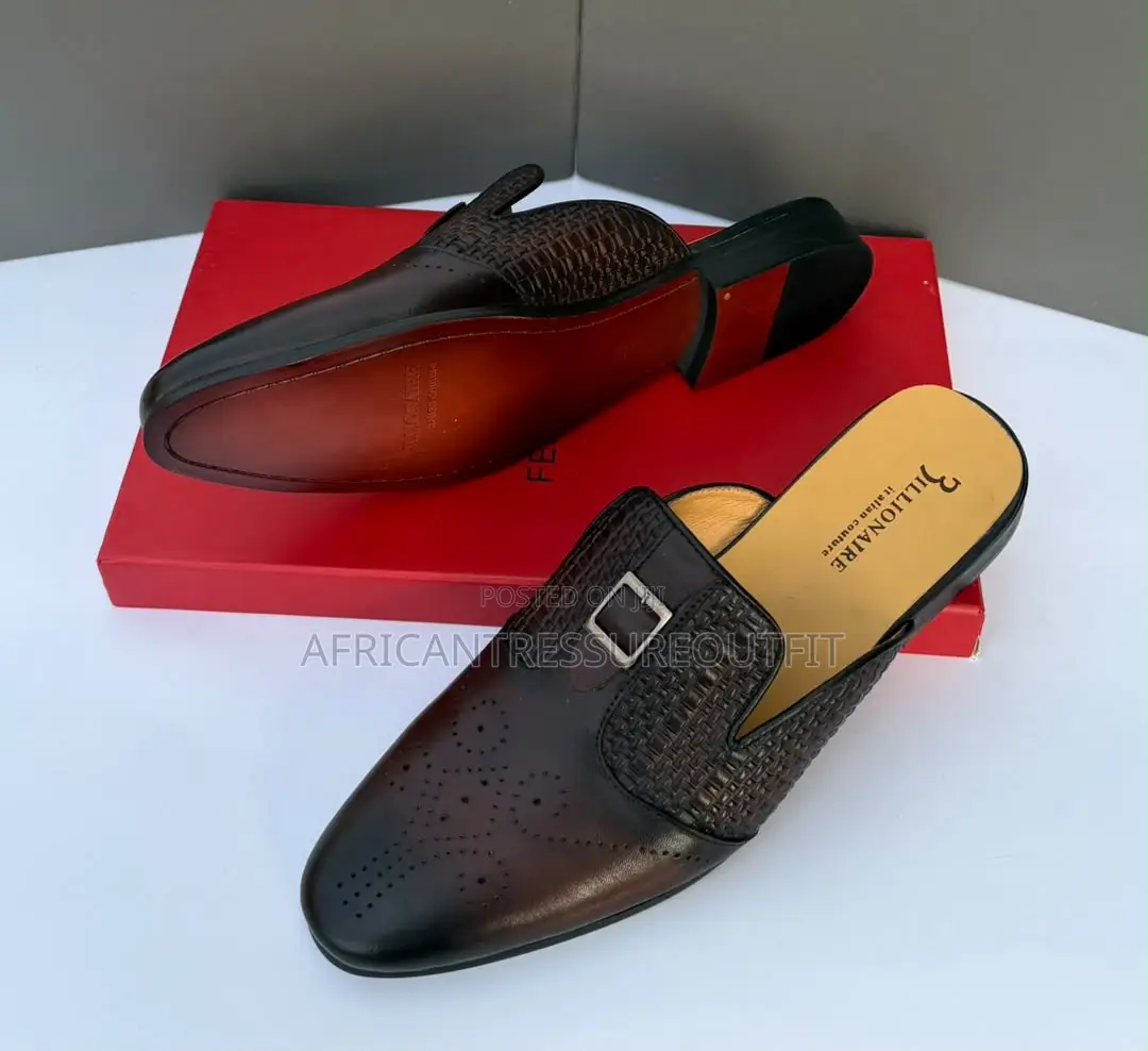Billionaire Italian Couture Leather Mules