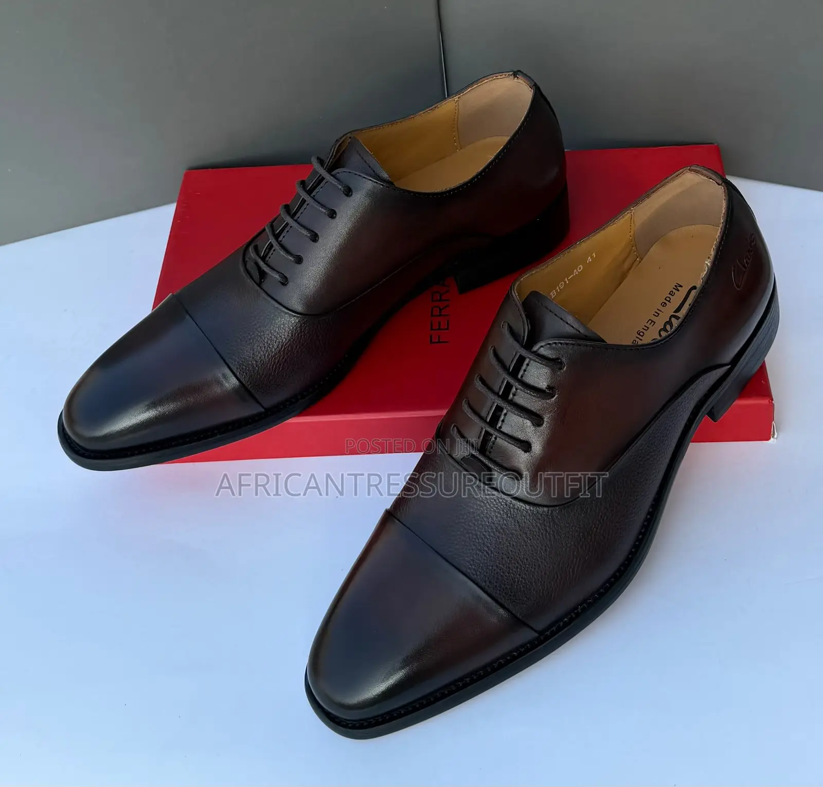 Clark Dark Leather Moccasin Collection