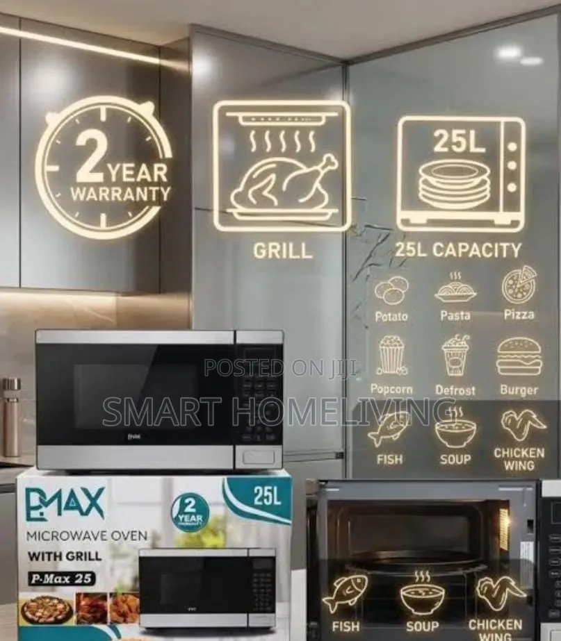 PMAX Digital Microwave Oven With Grill (Model P-Max 25).