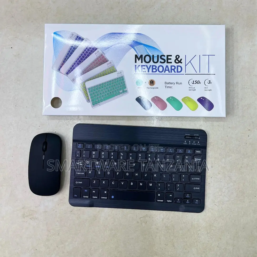 Wireless Mouse and Keyboard Kit, Rechargeable, 150 Hour Battery Life