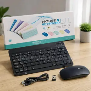 Rechargeable Wireless Keyboard and Mouse Kit for Laptop Tablet