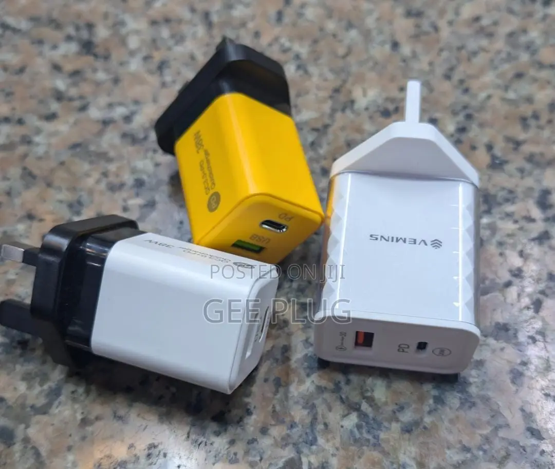 VEMINS 35W Fast Charger Adapter Original (USB-C PD + USB-A)