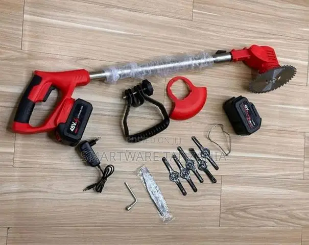 Cordless Brush Cutter, 18V Battery 200mm Cutting Disc, Accessories