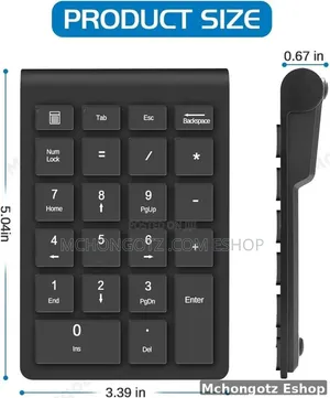 Mini Wireless Numeric Keypad Keyboard