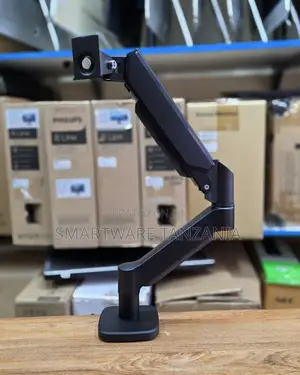 Single Monitor Desk Mount Stand Gas Spring Arm Fits Up to 32" Screen