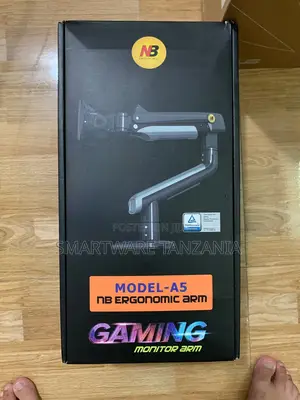 Ergonomic RGB Gaming Monitor Arm for Flat/Ultrawide/Curved Monitors