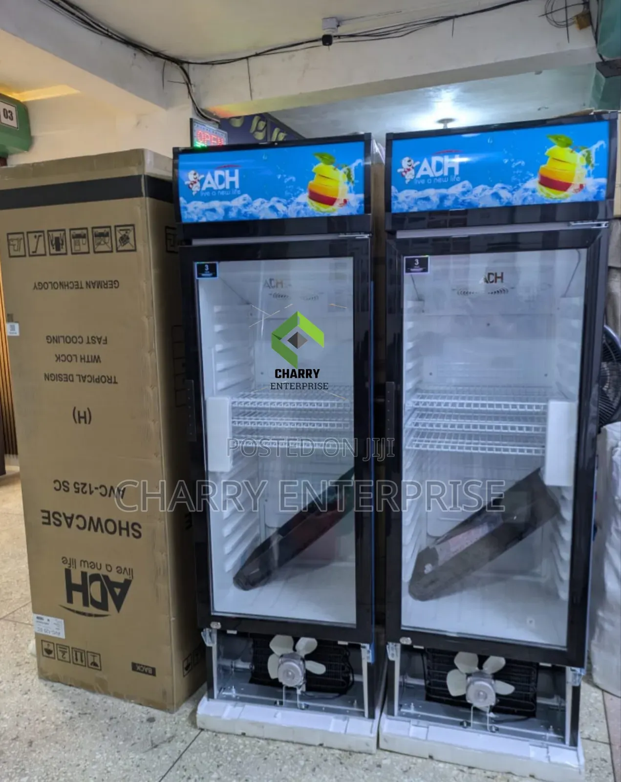 Commercial ADH Showcase Fridge 285L Beverage Cooler Nzuri Kwa Biashara