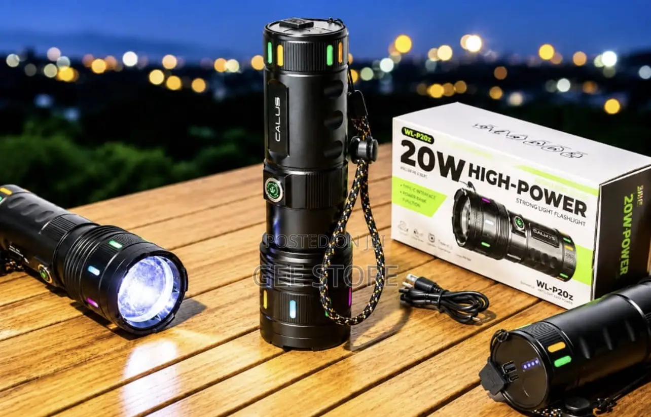 Calus Brand 20W High-Power Tactical Flashlight.